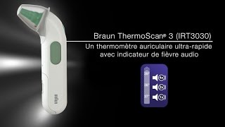 Thermomètre auriculaire Braun ThermoScan® 3 IRT3030 [upl. by Ateikan480]