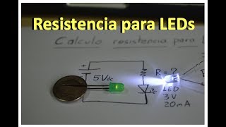 ✅ Que resistencia lleva un LED [upl. by Pheni887]