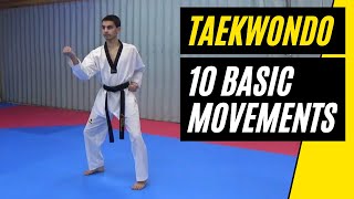 Taekwondo 10 Basic Movements [upl. by Calabrese]