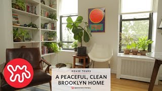 A Peaceful Clean Brooklyn Home  House Tours Apartment Therapy [upl. by Nwahsyt863]