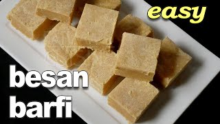 Besan Barfi Recipe Easy  Homemade NoFail Burfi Recipe  Besan Sweets Recipes [upl. by Moyer119]