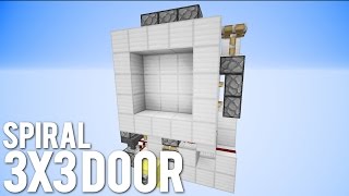 Minecraft 3x3 Spiral Door Compact And Fast [upl. by Eceinert598]