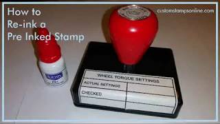 How to Reink a PreInked Stamp [upl. by Craddock]