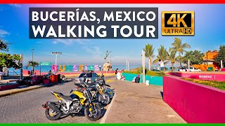 4K Walking Tour in Bucerias Nayarit Mexico [upl. by Margot]