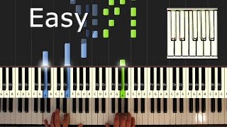 Bach  Toccata in D minor  Piano Tutorial Easy  without fugue Synthesia [upl. by Anitsrhc672]