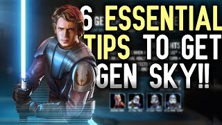 6 Essential Tips to Unlock General Skywalker  Attack Strategy Guide  SWGoH [upl. by Ailices]