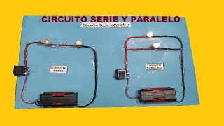 Como Hacer Maqueta de Circuito Electrico Serie y Paralelo [upl. by Ecarret]