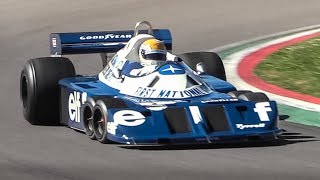 Legendary 6wheeled 1977 Tyrrell P34 F1 Car at Imola Circuit [upl. by Grubb]