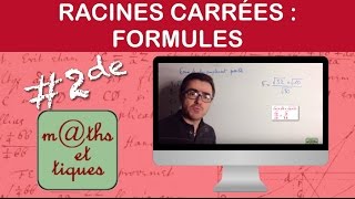 Appliquer les formules sur les racines carrées  Seconde [upl. by Shanley]