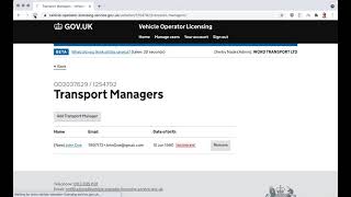 How to add a transport manager to an existing Operators Licence [upl. by Acnoib]