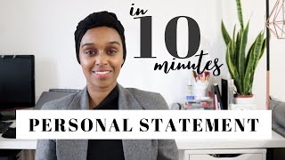 How To Write A University Personal Statement in 10 MINUTES  Pen amp Paper Needed [upl. by Agiaf311]