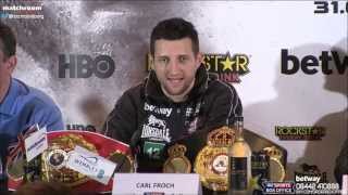 Froch v Groves 2 The Final Press Conference from Wembley [upl. by Arlyn]