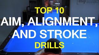 Top 10 Aim Alignment and STROKE DRILLS [upl. by Aihtibat]