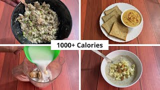 5 Really Easy Meal Options for Weight Gain  Bulking   1000 Calories  🇮🇳 [upl. by Ecnarrot]