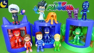 PJ Masks Toys Transforming Headquarters Catboy Gekko Owelette Romeo Luna Girl Night Ninja Play Set [upl. by Sidwell]