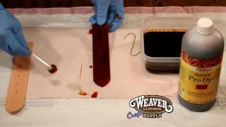 Basics to Hand Dyeing Leather [upl. by Efar]