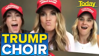 Deplorable Choir make headlines for Trump fan song  Today Show Australia [upl. by Aisilef205]