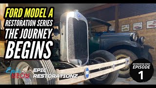 1930 Model A Ford Restoration  Build  Ep 1 The Journey Begins  Epic Neon  Epic Restorationz [upl. by Zhang585]