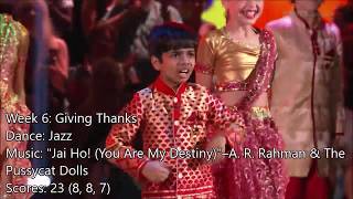 Akash Vukoti  All Dancing With The Stars Juniors Performances [upl. by Nnasus287]