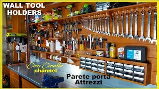 PARETE PORTA ATTREZZI tutorial di come costruirlaMaking WALL TOOL HOLDERS [upl. by Duhl]