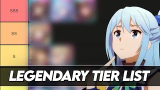 LEGENDARY CHARACTER TIER LIST KONOSUBA FANTASTIC DAYS [upl. by Eamanna]