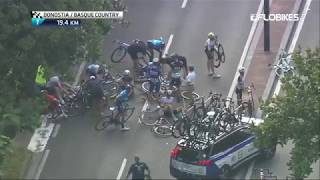 Egan Bernal And Mikel Landa Involved In Massive San Sebastian Crash [upl. by Hilaire193]