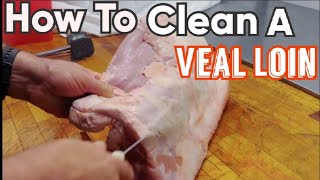 How To Clean A Veal Loin Bone In amp Make Scaloppini [upl. by Hiller239]