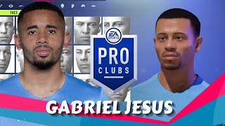 FIFA 22 Gabriel Jesus Pro Clubs Creation [upl. by Erodaeht]