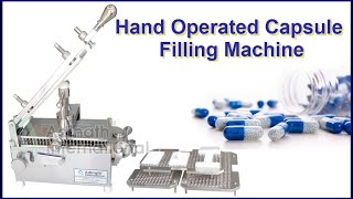 Hand Operated Capsule Filling Machine Hand Capsule Filling Machine [upl. by Corny]