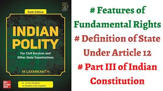 V17 Fundamental Rights Features Definition of State in Article 12 Indian Polity by M Laxmikanth [upl. by Garik]