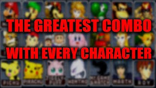 The Greatest Combo With Every Character in Super Smash Bros Melee [upl. by Retsevlys472]