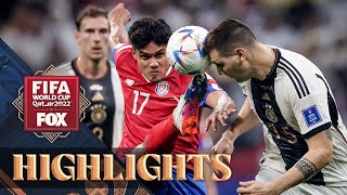 Costa Rica vs Germany Highlights  2022 FIFA World Cup [upl. by Nairad862]