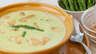 How to Make an Asparagus Cream Soup  Argenteuil Cream Soup [upl. by Neilla892]