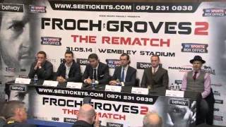 CARL FROCH v GEORGE GROVES 2  THE REMATCH  FULL amp UNCUT PRESS CONFERENCE WEMBLEY [upl. by Corbett]