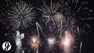 12 Minute Fireworks Show with Sound 4K UHD 60FPS  GRATEFUL [upl. by Ebocaj]