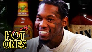 Offset Screams Like Ric Flair While Eating Spicy Wings  Hot Ones [upl. by Sandry]