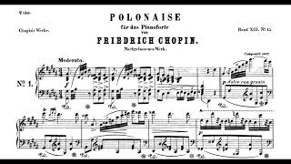 Chopin  Polonaise No14 in G sharp minor OpPosth B6 Ashkenazy [upl. by Hercules]