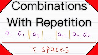 Combinations with Repetition  Combinatorics [upl. by Arakal]