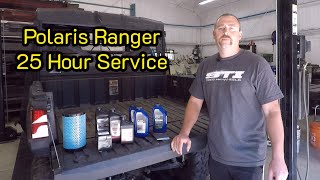 Polaris Ranger 1000XP Oil Change and 25 Hour Break In Service [upl. by Chessa]