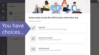 How to invite people to Microsoft Teams [upl. by Idihsar]