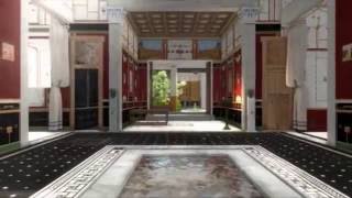 Walk around in a 3D splendid house from the ancient Pompeii [upl. by Ennaitsirk]