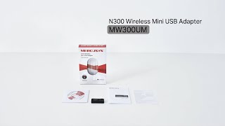 How to set up Mercusys Wireless AdapterMW300UM [upl. by Gnurt]