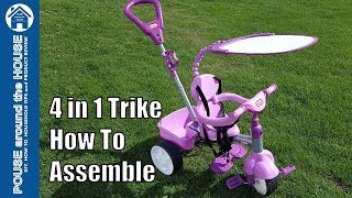 Little Tikes 4 in 1 trike assembly How to assemble 4 in 1 trike [upl. by Recor]