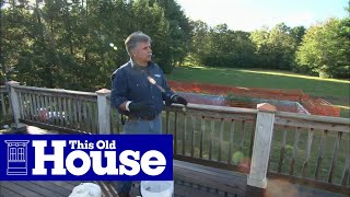 How to Clean and Restain a Deck  This Old House [upl. by Lluj]