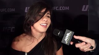 UFC 193 Claudia Gadelha Wants to Fight Joanna Jedrzejczyk Next [upl. by Neslund]