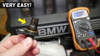 HOW TO TEST CRANKSHAFT POSITION SENSOR ON BMW [upl. by Shinberg]