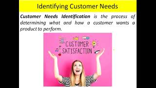 Identifying Customer NeedsProduct Design amp Developmentunit 2 [upl. by Ardnassac]