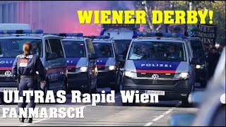 ULTRAS Rapid Wien Fanmarsch  Wiener Derby [upl. by Nyleuqaj]