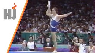 1996 Atlanta  Gymnastique finale sol hommes Ioannis Melissanidis [upl. by Karlene]