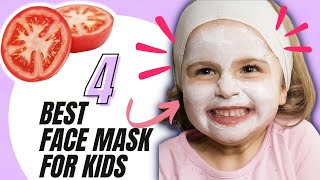 DIY Face Mask For Kids  4 Instant Skin Brightening amp Whitening Natural Face Mask for Kids [upl. by Yracaz]